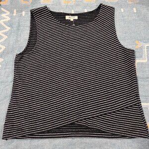 madewell Striped Crossover Tank Top - size S